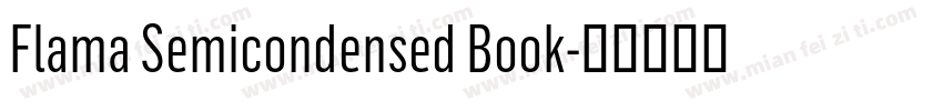 Flama Semicondensed Book字体转换